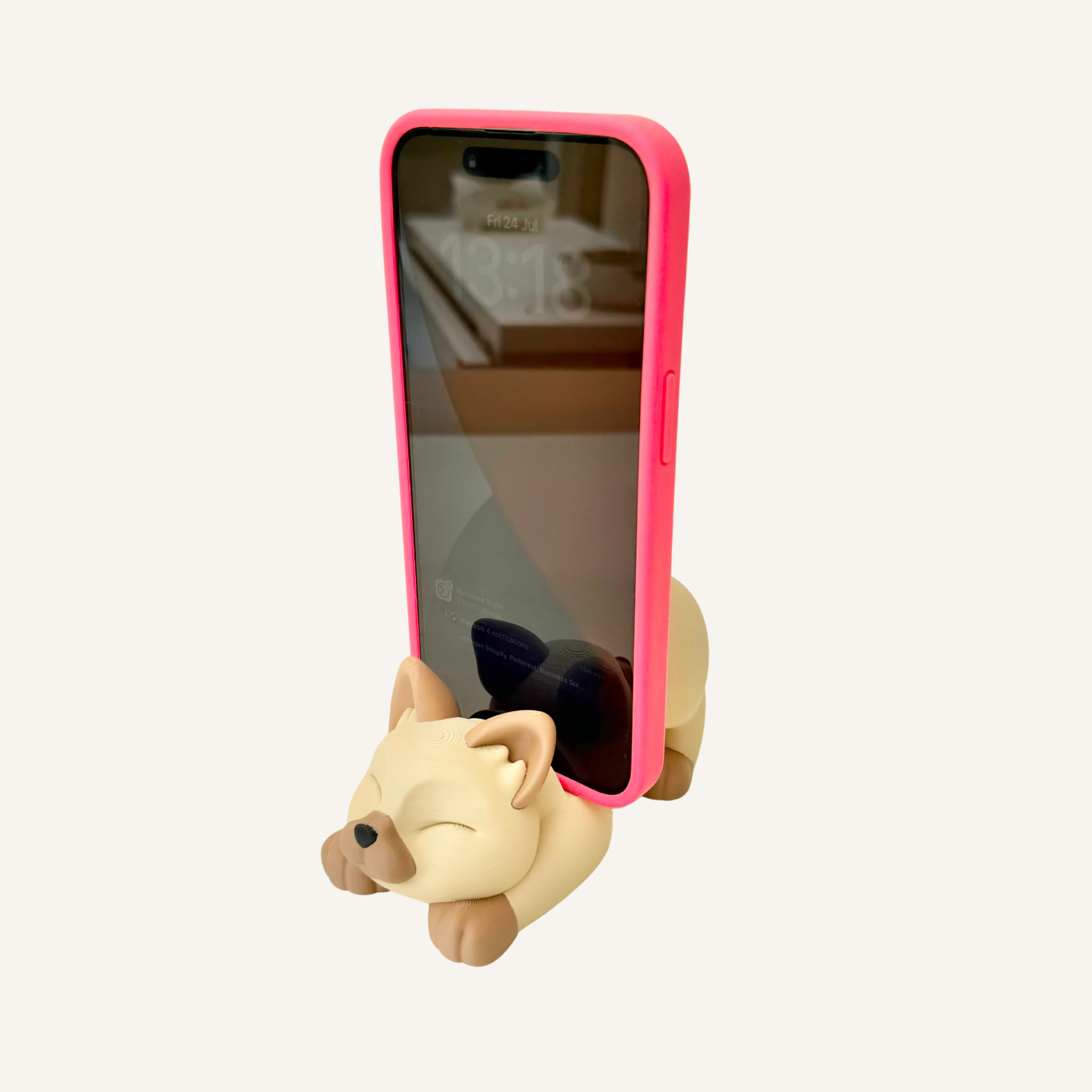 Stretching Cat Phone Holder