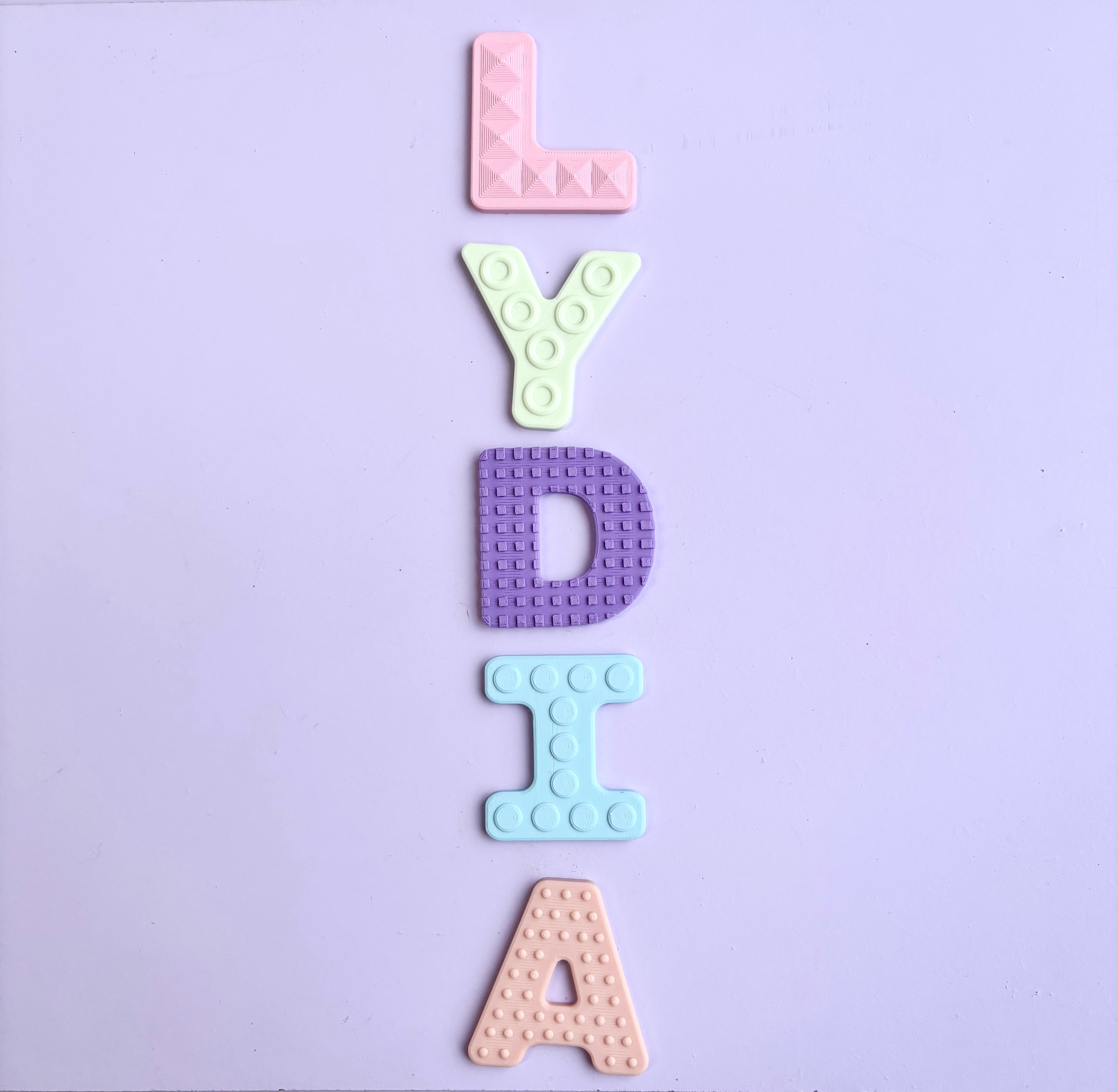 Textured Tactile Letters