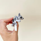 silent winged wolf figurine designed for posing, tracing and focus breaks
