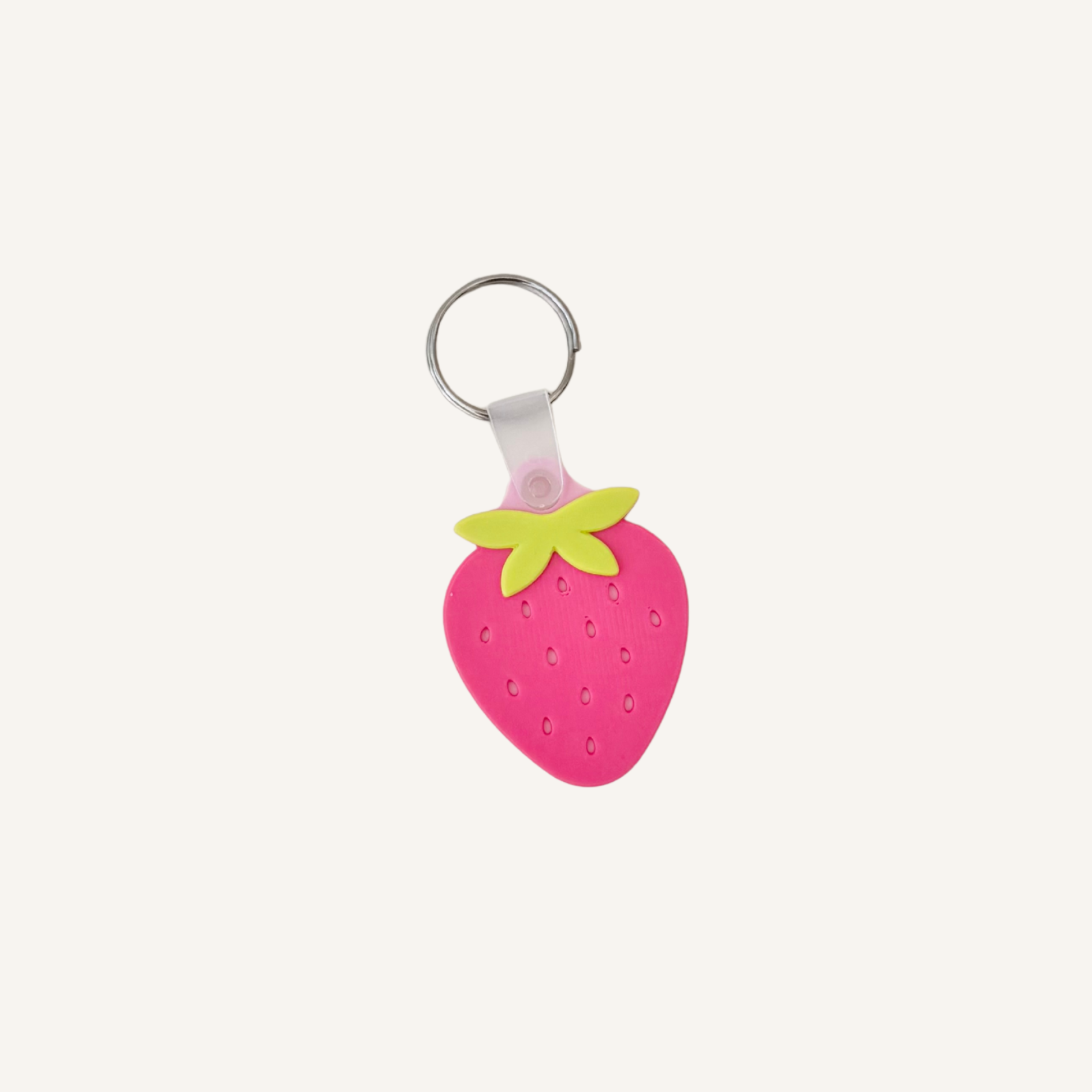 Discreet keyring add-on for bags and coats, made for quick contact or map access when you need an easy plan.