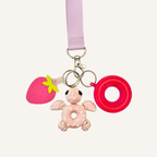 Clip-on articulated turtle fidget for lanyards with smooth and textured surfaces for discreet sensory support.