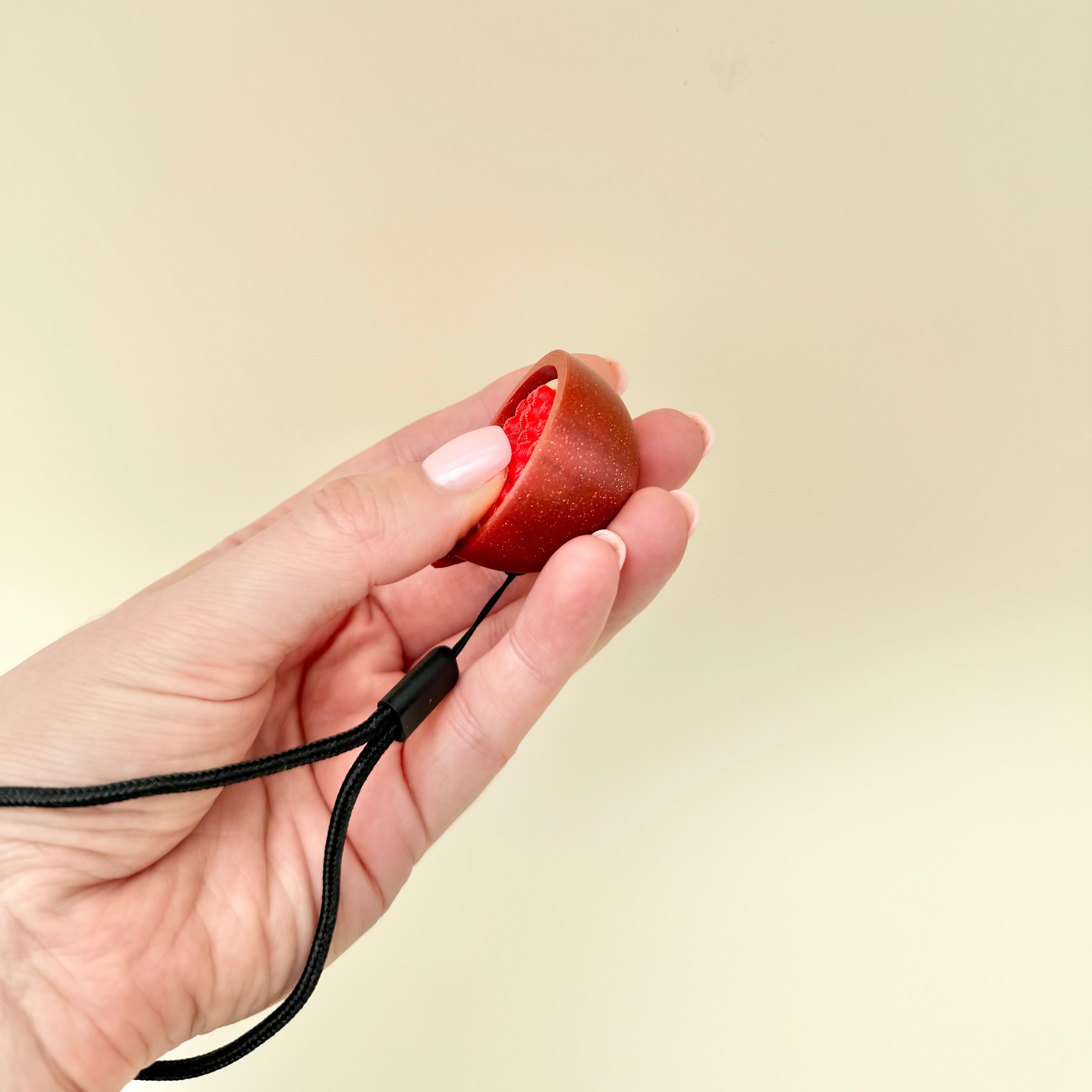 Small sensory toy created for stress relief, focus and repetitive movement in everyday routines.
