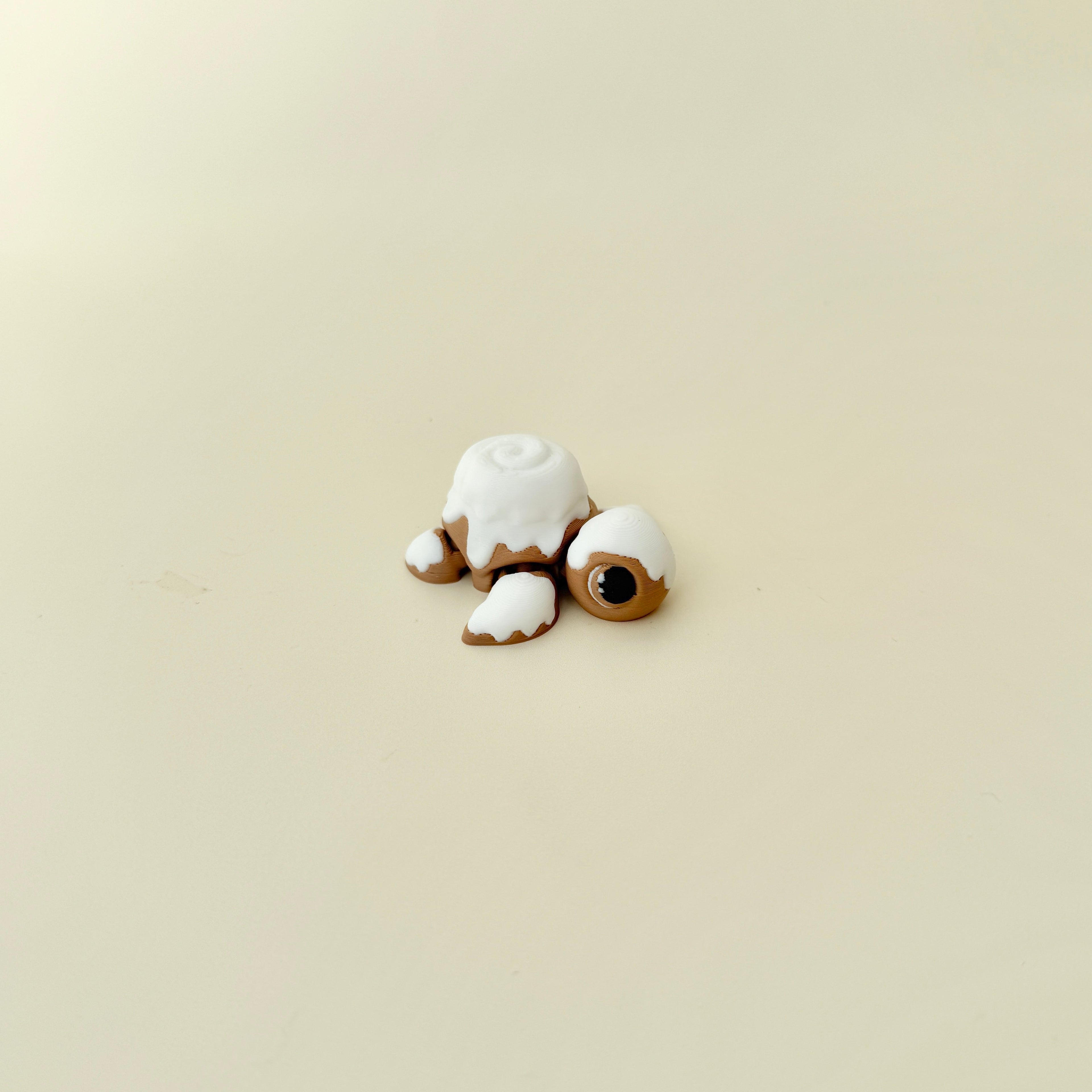 Cute turtle fidget with pastry shell aesthetic, designed for calming, repetitive stims.