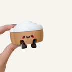 Small smiley collectable made for neuro-friendly workspaces, cosy corners and everyday display
