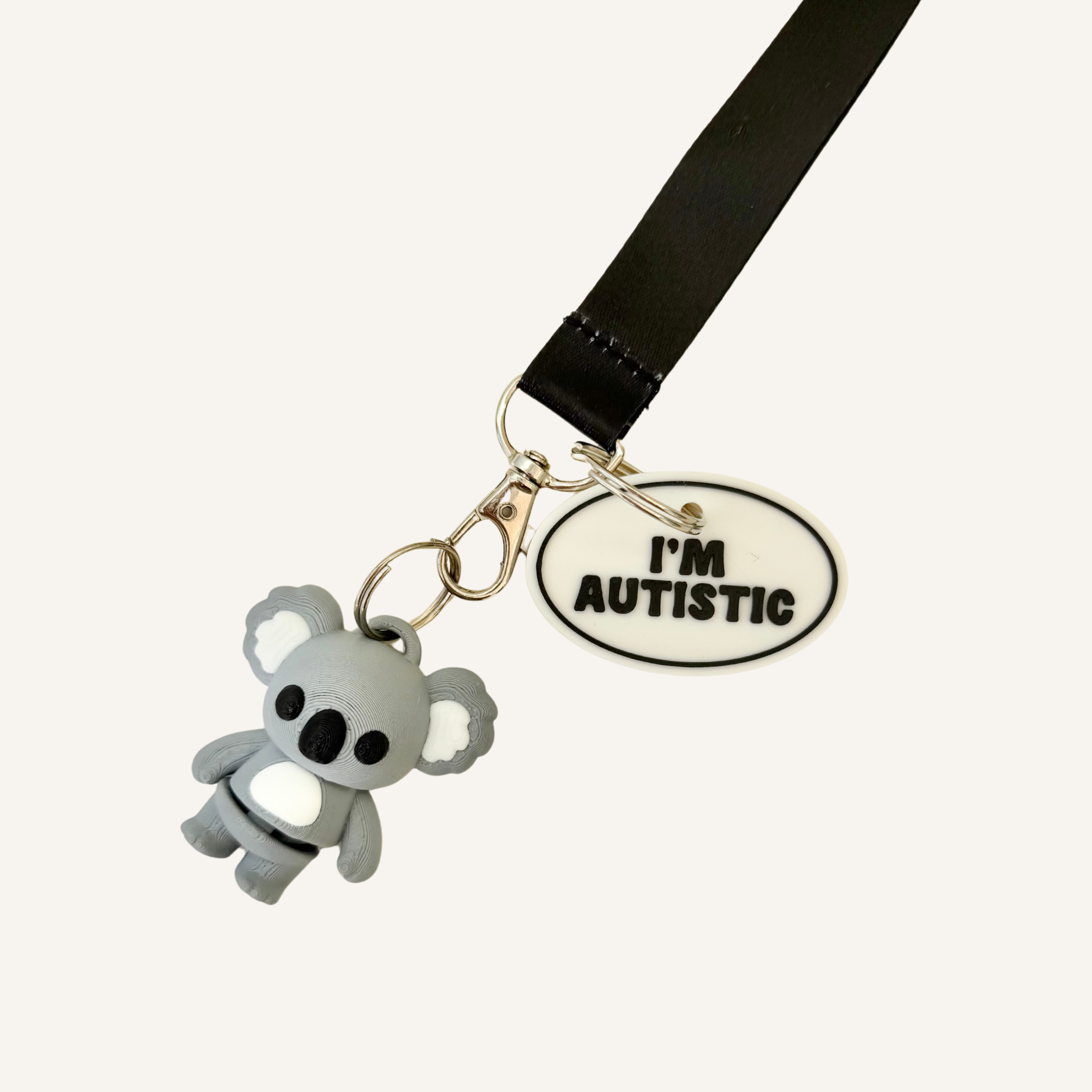 Easy-carry communication tag for lanyards, keys, bags and zipped pouches.