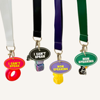 3D printed communication tag made for easy carry and visible day-to-day use.