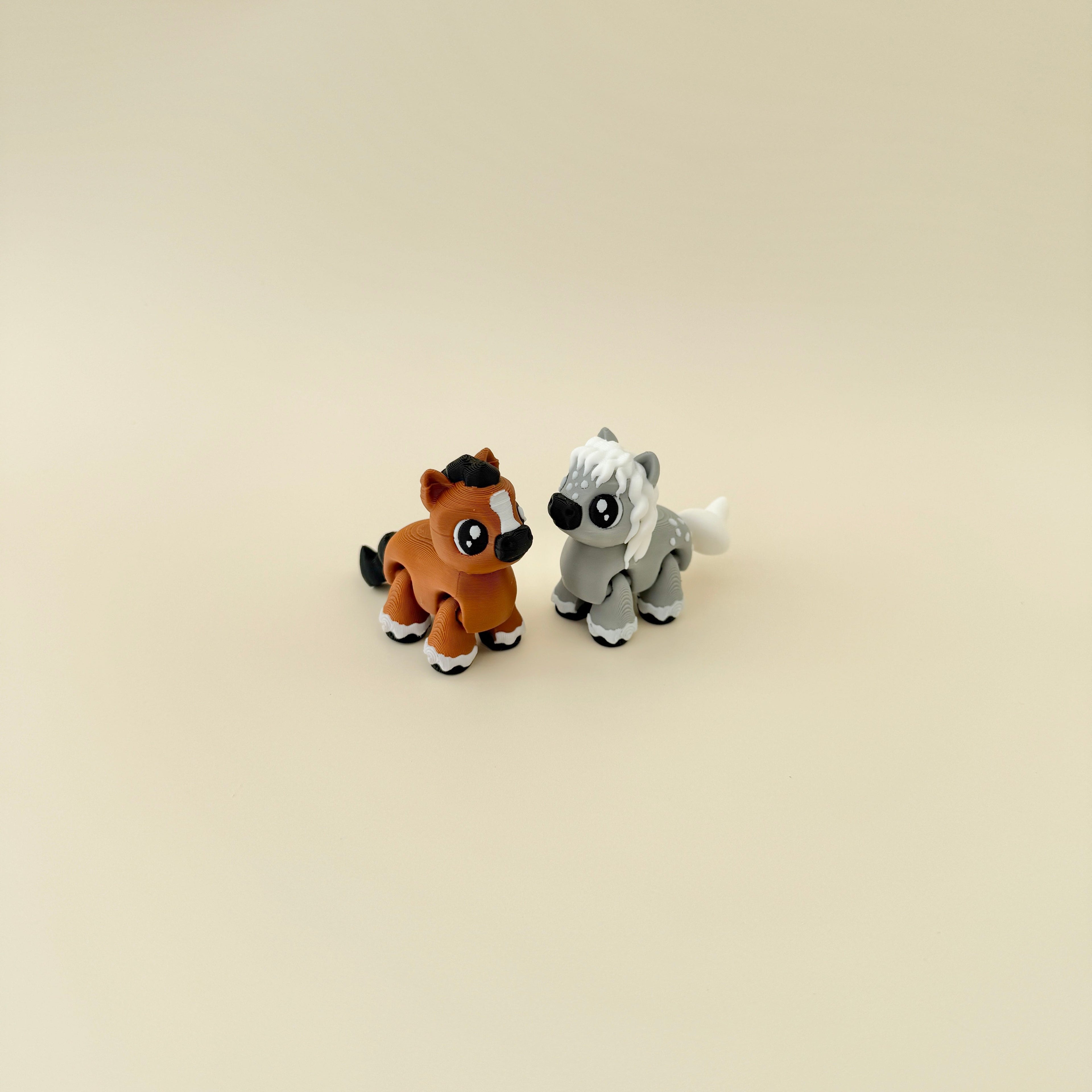 A cute horse fidget toy with a friendly unicorn-like design, perfect for collectors.