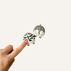 Cute corgi bum sensory clicker designed for fun tactile clicking.