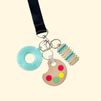 Discreet keyring add-on for bags and coats, built for quick contact or map access when you need an easy shortcut.
