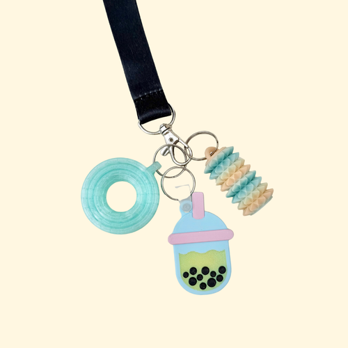 Tap-to-open NFC tag for lanyards and keyrings, programmed to call a number, open directions, or open a link.
