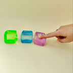 Smooth sensory squish with balanced resistance for calming squeezes, stress relief and everyday fidgeting.