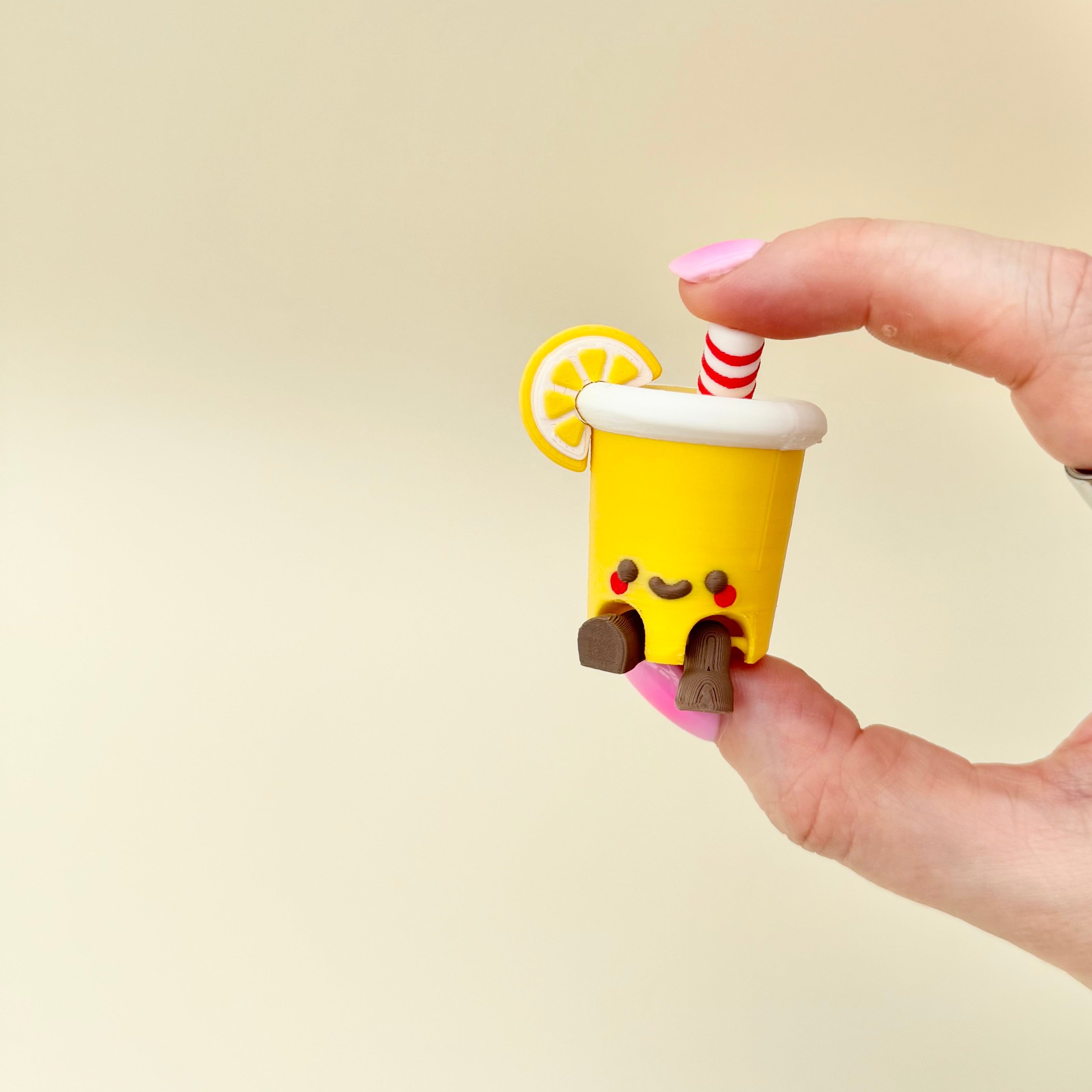 Lemonade desk fidget with click or quiet click option for focus support and busy hands.