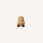 Cute mini character with dangling legs designed for desks, shelves and bedside display in neuro-friendly spaces
