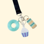 Keyring add-on for bags and coats, designed for quick map directions or emergency contact access when needed.
