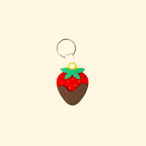Cute NFC tag add-on for bags and coats, designed for quick access to contact details or maps when needed.
