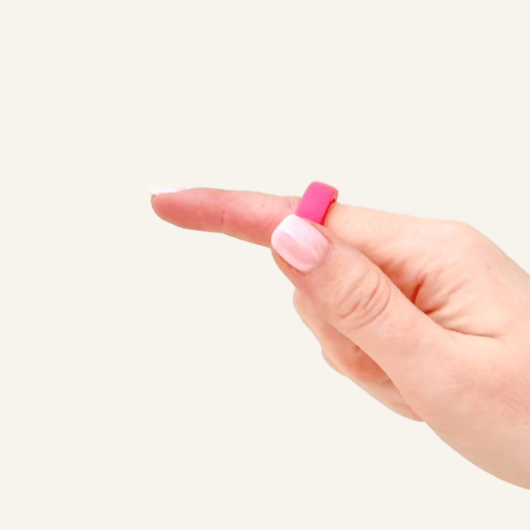A lightweight sensory ring for subtle rolling, twisting and spinning throughout the day