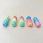 A non-flexible, highly textured tool ideal for users needing intense sensory feedback.