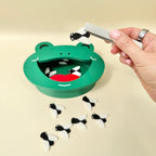 Contained frog-themed activity set for grip practice, turn-taking, counting and tactile learning.