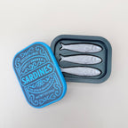 Quirky giftable fidget with storage tin and three clicking fish, ideal for busy hands and playful sensory routines.
