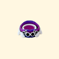 Compact spinner with spider grip and galaxy-glitter ring; smooth spin for tactile focus.
