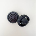 Textured tread edge for secure grip.
