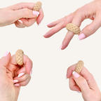 Compact pointed sensory ring designed for strong tactile input and repetitive finger movement.