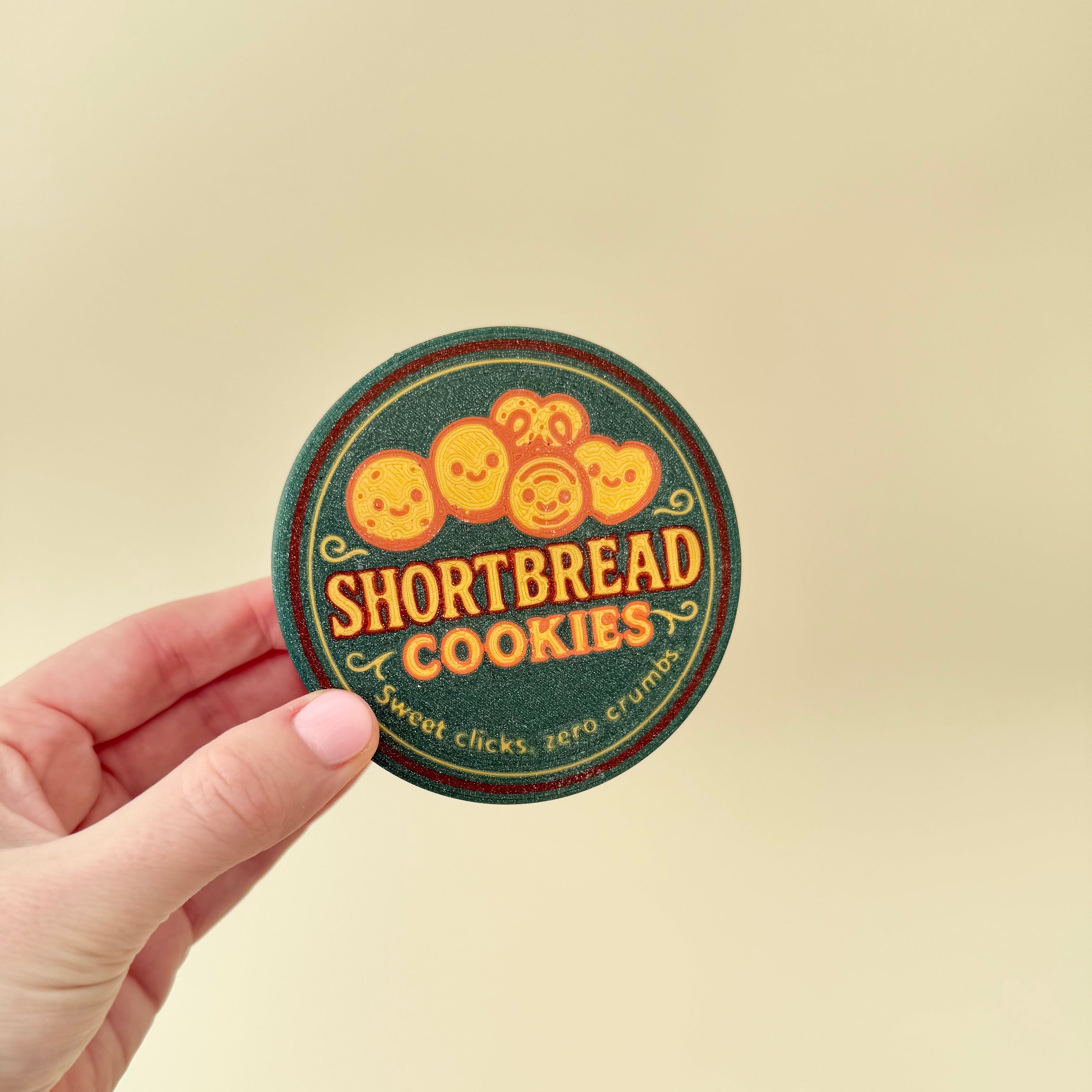 Retro Shortbread Clicker Tin
