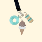Tap-to-open smart tag for lanyards and keyrings, programmed for calls, directions, links, or saving a contact.
