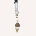 Fun tap enabled keyring that can connect to contact details, a digital profile, website or social media page.