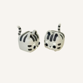 Small kitty clicker for tactile input, quiet or louder click feedback and neurodivergent-friendly fidgeting.