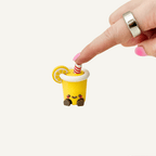 Cute lemonade drink clicker with straw detail for busy hands, stimming and focus support.