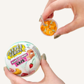 Blind ball with a surprise mini project inside to make, keep, and display after opening
