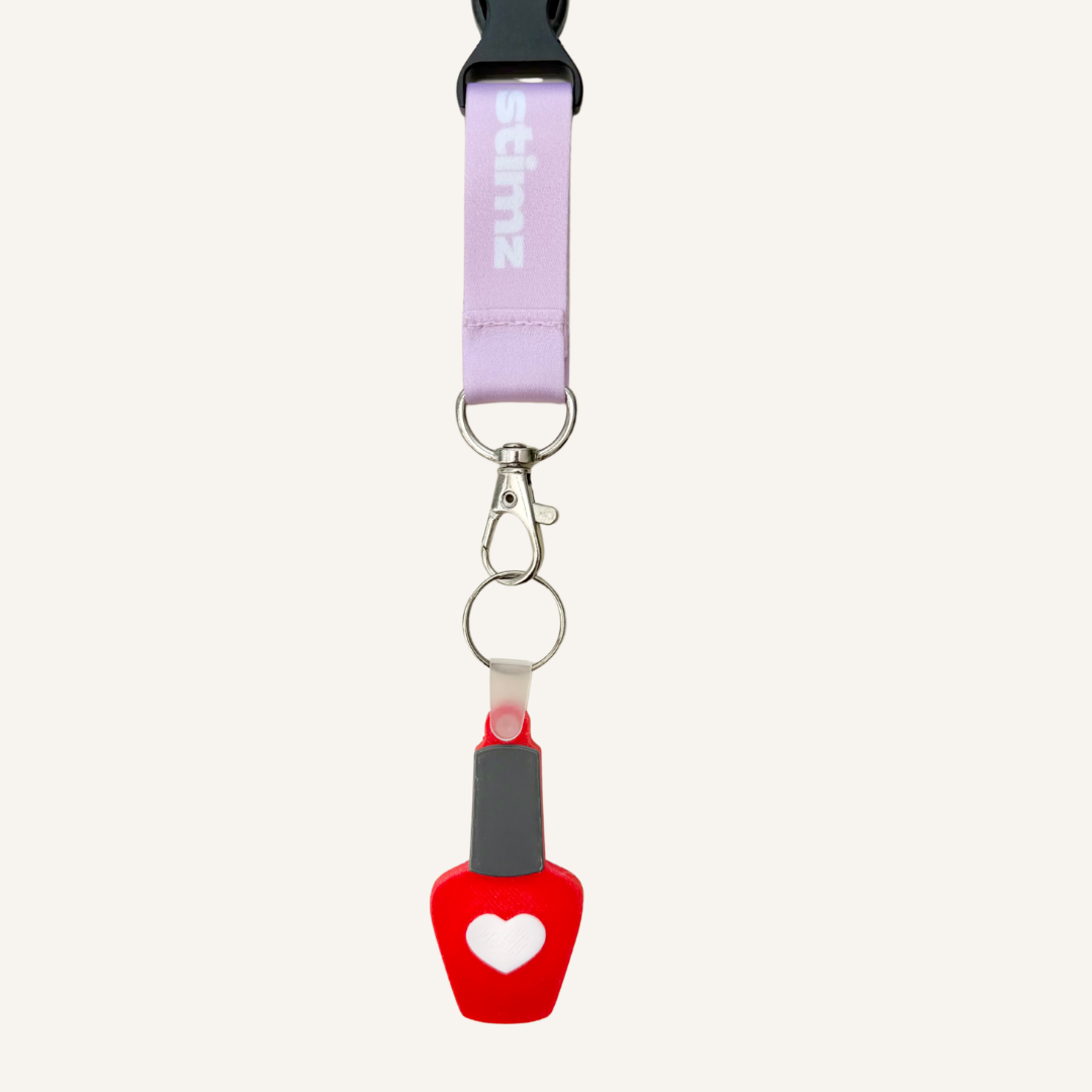 Tap enabled keyring ideal for nail technicians and beauty professionals to share bookings, social media, contact details or websites.