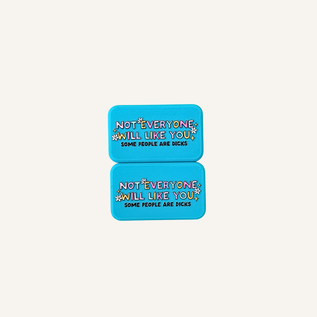 Compact pair of blue magnetic sensory fidgets for hands, pockets, desks and travelling