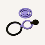 Linked ring sensory fidget designed for smooth flipping, twisting and continuous movement.