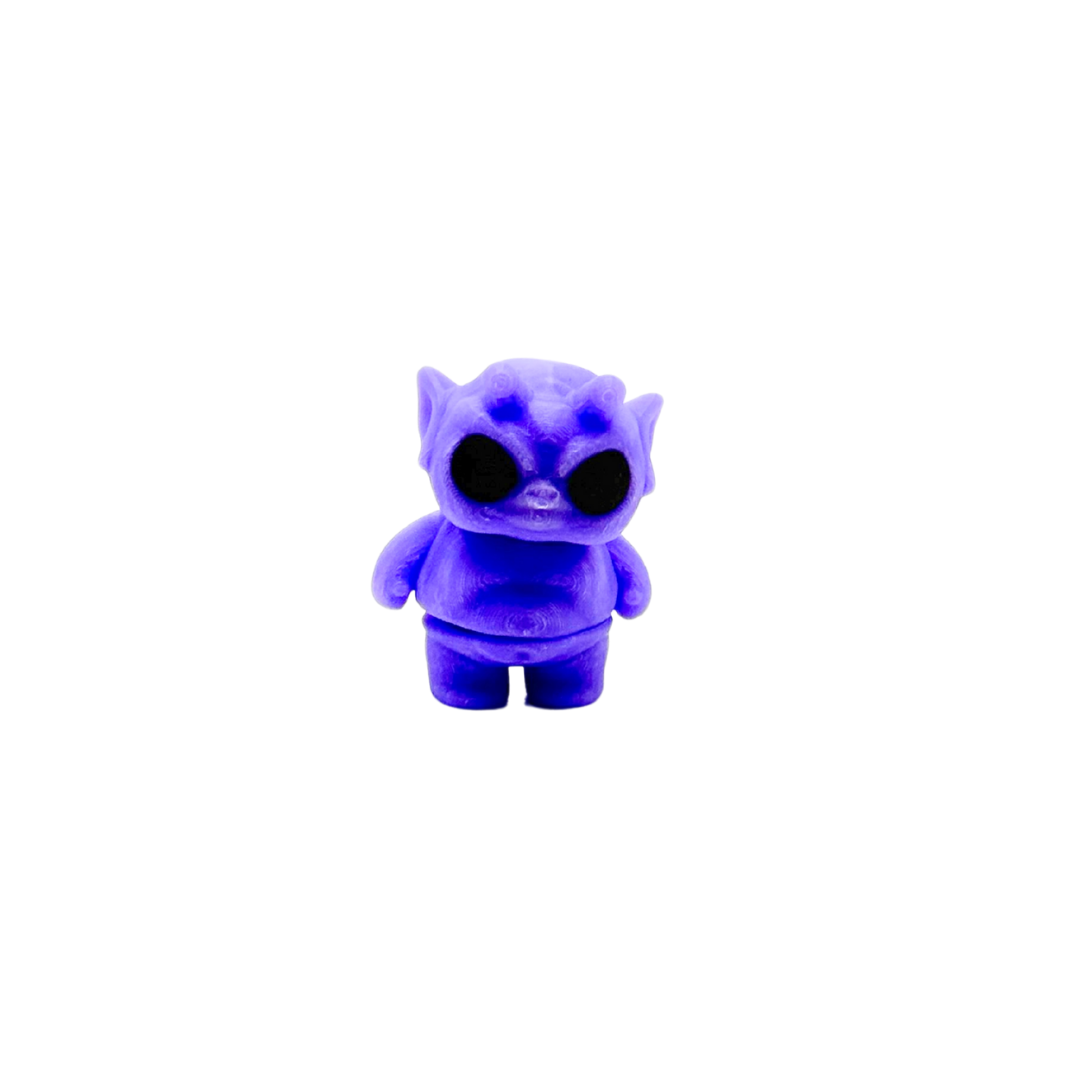 Small articulated tool with tactile detailing for sensory relief
