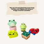 Surprise stim box with fidgets and sensory tools chosen around customer notes, preferences and hard no’s.