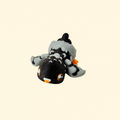 Sensory fidget toy shaped like a pigeon with feather texture and moveable wings.