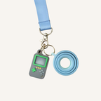 Phone-tap keyring add-on for quick contact or directions when your brain’s buffering.