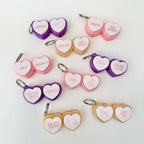 Compact double clicker keychain fidget with snappy press action, sensory feedback, ideal for busy hands and stimming.
