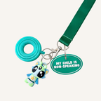3D printed message tag with wipe-clean finish and easy attachment for daily carry.