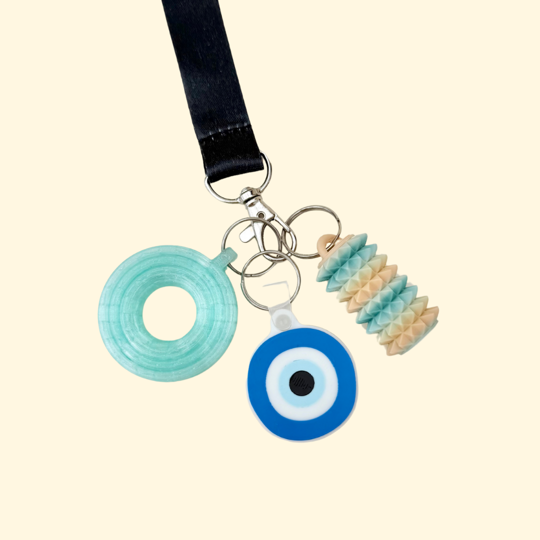 Discreet NFC tag add-on for bags and coats, made for fast contact or maps access in real-life moments.
