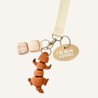 Communication tag with tactile lettering and wipe-clean finish for everyday carry.