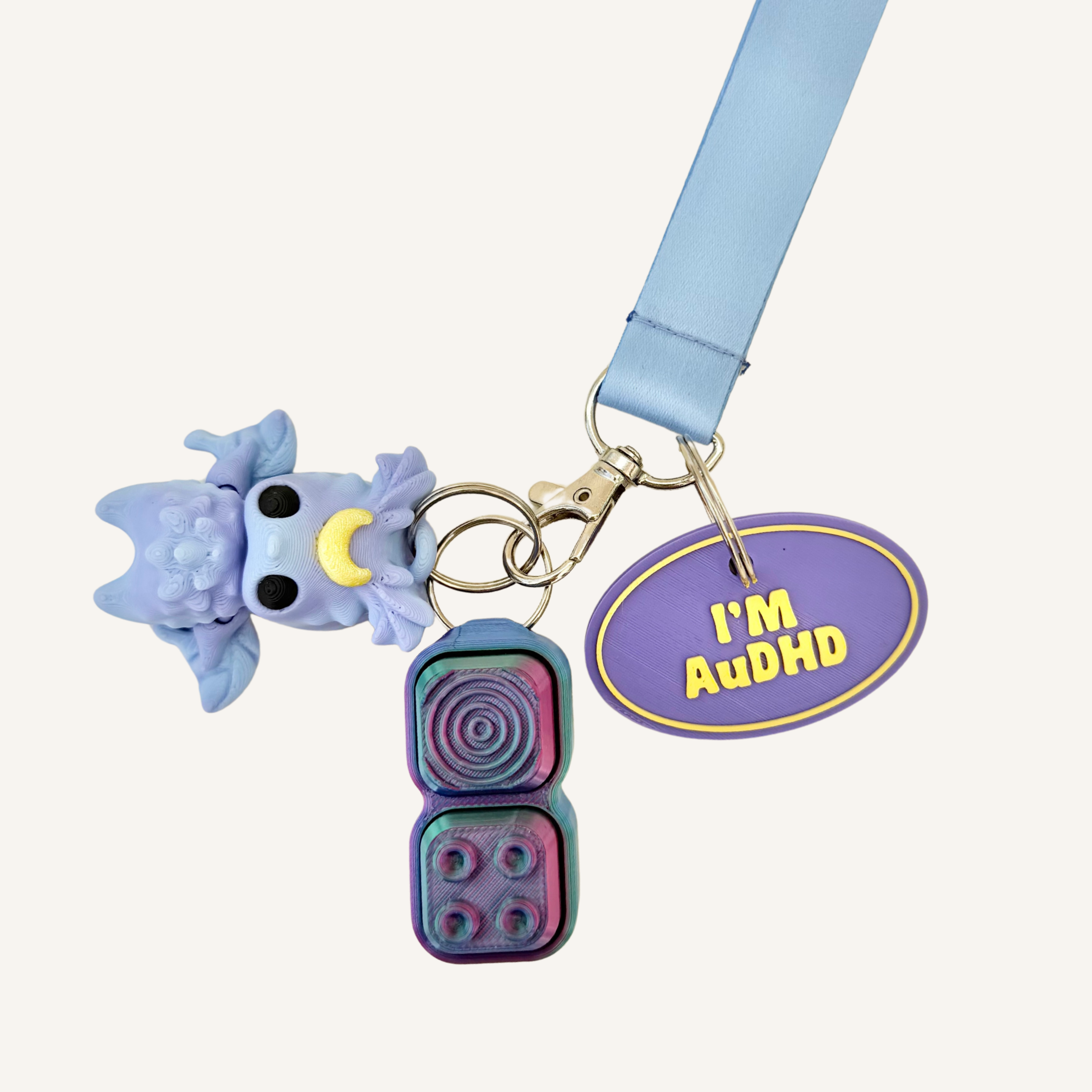 Communication tag with tactile lettering for quick reading and subtle tracing input.