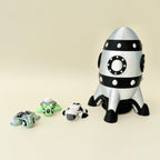 Twist-lock storage pod for small turtle fidgets designed for display and secure keeping