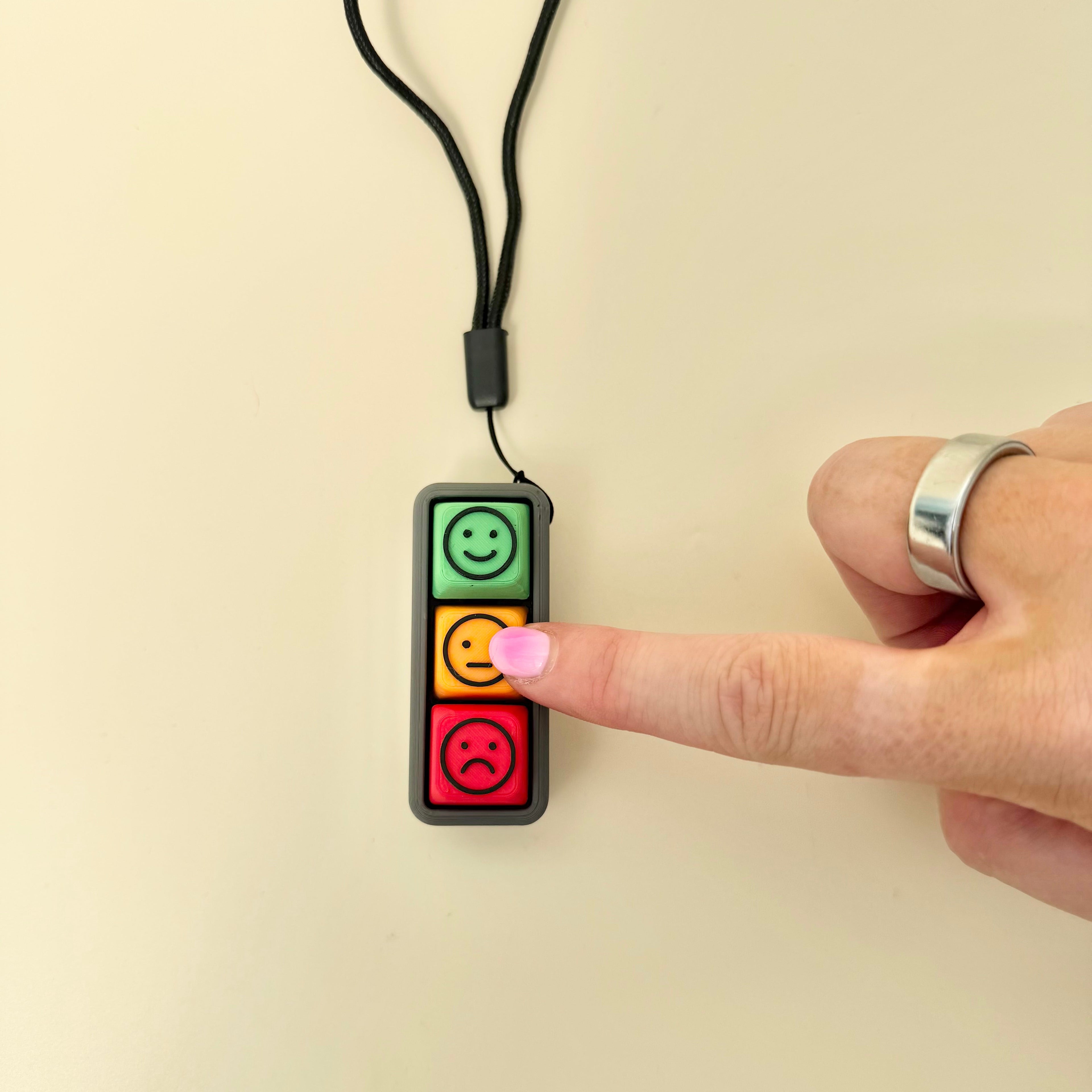 Emotion support fidget for children with SEND, autism, ADHD or speech differences who benefit from visual prompts.