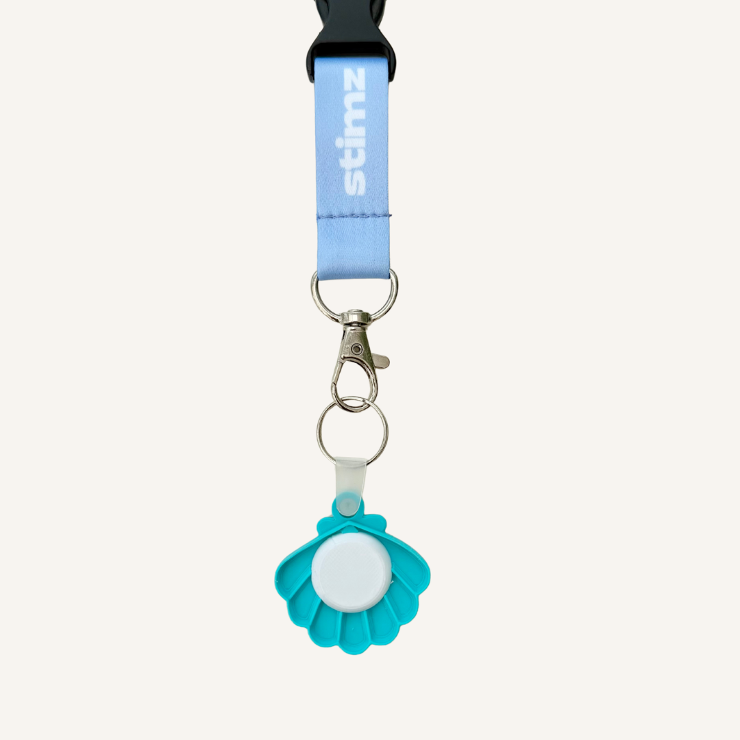 Decorative tap enabled keyring that can direct someone to contact details, social media, a website or personalised information.