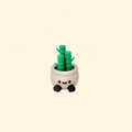Cute plant pot clicker fidget with hidden press-to-click action, discreet on desks, choose click or quiet.
