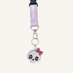 Playful tap enabled keyring that can link to social media, contact information, a personalised profile or chosen website.