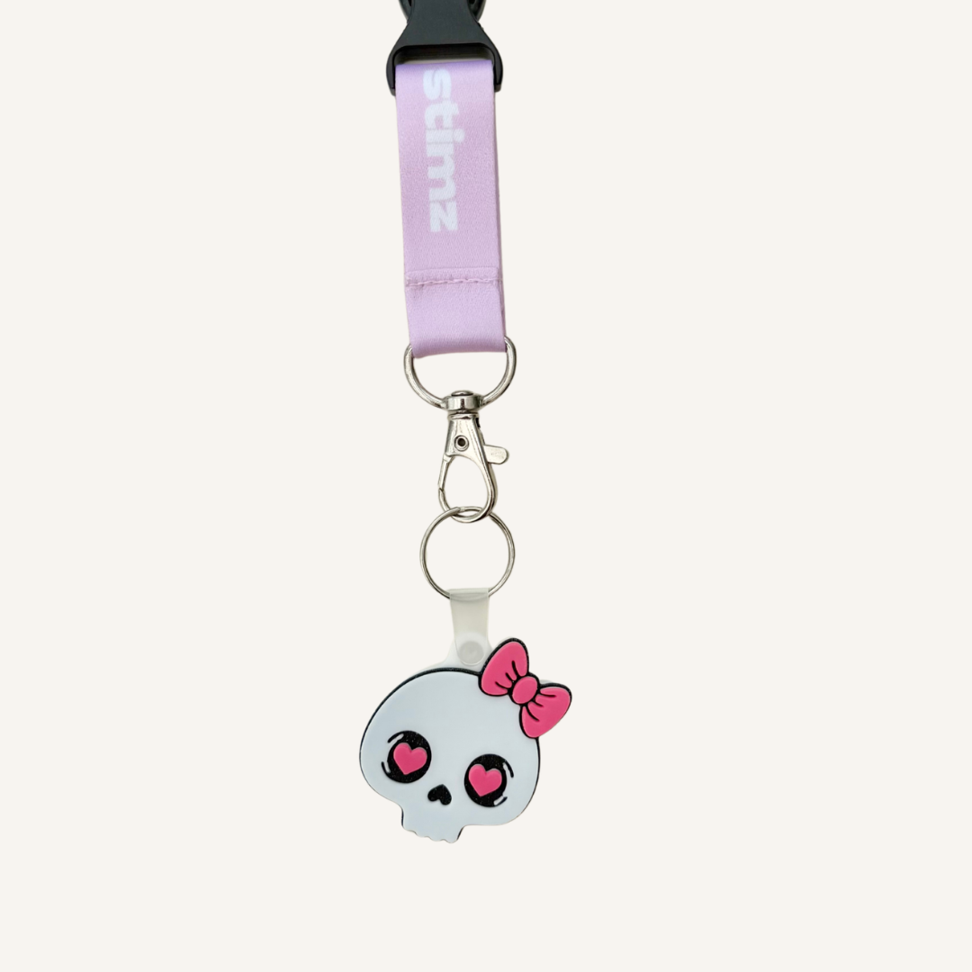 Playful tap enabled keyring that can link to social media, contact information, a personalised profile or chosen website.